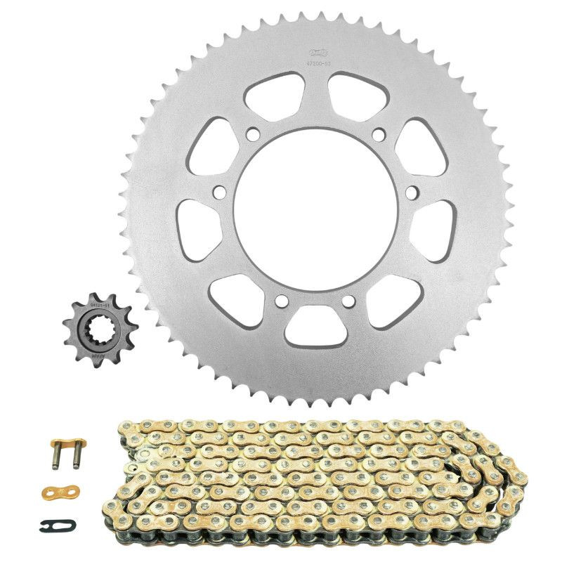 KIT CHAINE HM 50 CRE BAJA ENDURO 2003-2016 11x62/428 (DEMULTIPLICATION ORIGINE) KIT CHAINE ADAPTABLE HM 50 CRE BAJA 2003>2016 428/11x62 (DEMULTIPLICATION ORIGINE) origine VENT -DISPO