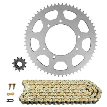KIT CHAINE HM 50 CRM DERAPAGE MOTARD 2003-2016 11x60/428(DEMULTIPLICATION ORIGINE) KIT CHAINE ADAPTABLE HM 50 CRM DERAPAGE 2003-2016 428 11x60 (DEMULTIPLICATION ORIGINE) origine VENT -DISPO