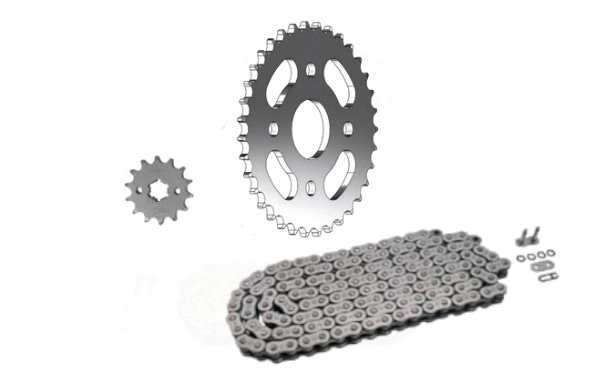 KIT CHAINE MASAI A50 XL 17x35/428KRO (O RING.RENFORCEE)(ADAPTABLE) KIT CHAINE MASAI A50 XL (RENFORCEE KRO)(ADAPTABLE)
PSB 17X COUR 35 / 428 O RING.RENFORCEE avec Attache Rapide.
(Qualité.de.chaîne correspondant.à.l`origine) origine MASAI 