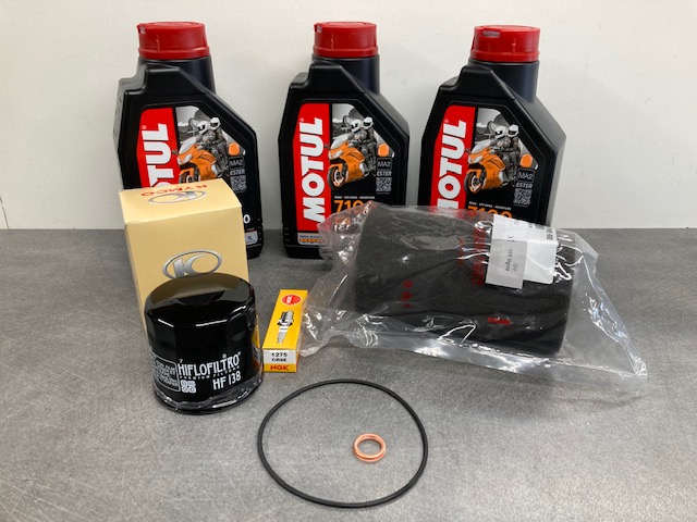 KIT ENTRETIEN MOTEUR MXU 400 ET HUILE MOTUL 7100 4T 10W-40 -(3L)  origine  -DISPO