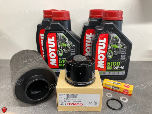 KIT ENTRETIEN MOTUL 5100 4T 10W-40 -(4L) MXU/UXV 500/500i/550 IRS ET SON KIT ENTRETIEN MOTEUR  origine kymco 