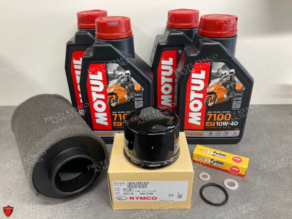 KIT ENTRETIEN MOTUL 7100 4T 10W-40 -(4L) MXU/UXV 500/500i/550 IRS ET SON KIT ENTRETIEN MOTEUR  origine kymco 