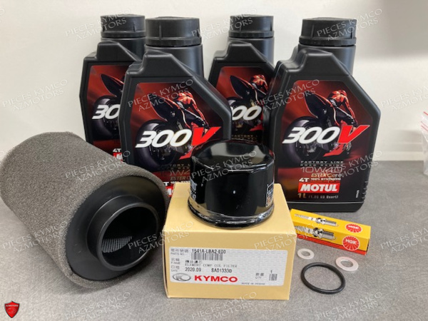 KIT ENTRETIEN MOTUL 300V 4T 10W-40 -(4L) MXU/UXV 500/500i/550 IRS ET SON KIT ENTRETIEN MOTEUR  origine kymco 