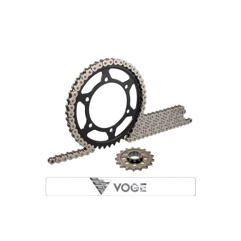 KIT CHAINE MOTO VOGE COURONNE,PIGNON,CHAINE,KIT CHAINE pour votre MOTO VOGE origine VOGE 