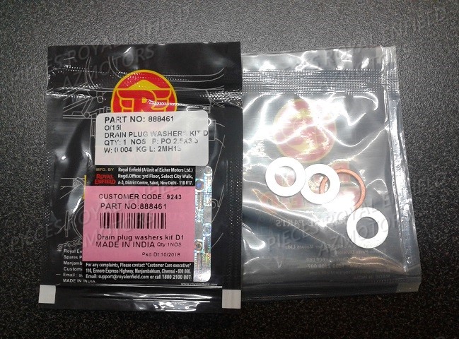888461 - KIT RONDELLE BOUCHON VIDANGE Himalayan
ROYAL ENFIELD
Livraison des pieces origine Royal Enfield Bullet,Classic,Continental,twin 650 ,Interceptor sous 2 a 5 jours ouvres selon stock et disponibilite du fournisseur 888461 - KIT RONDELLE BOUCHON VIDANGE Himalayan