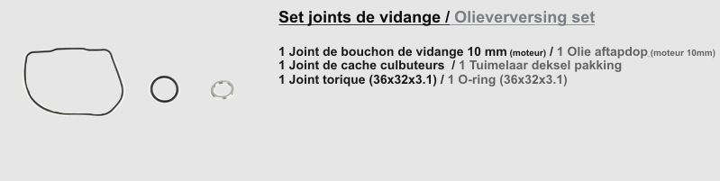 SET JOINTS DE VIDANGE (50 cc 4T) KYMCO KY-47-1003-SET DE VIDANGE (50 cc 4T) origine KYMCO -DISPO