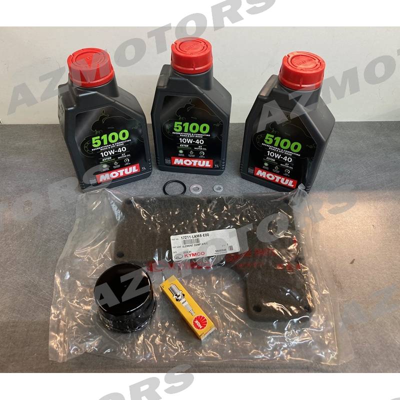 KIT HUILE MOTUL 5100 4T 10W-40 -(3L) UXV 700 ET SON KIT ENTRETIEN MOTEUR KIT ENTRETIEN MOTEUR UXV 700i ET HUILE MOTUL 5100 4T 10W-40 -(3L)
 origine KYMCO 