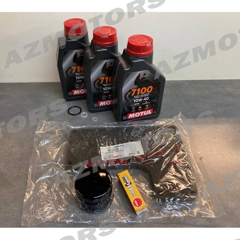 KIT HUILE MOTUL 7100 4T 10W-40 -(3L) UXV 700 ET SON KIT ENTRETIEN MOTEUR KIT ENTRETIEN MOTEUR UXV 700i ET HUILE MOTUL 7100 4T 10W-40 -(3L)
 origine KYMCO 