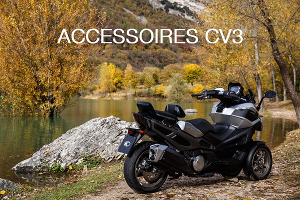 Accessoires CV3 accessoires et équipement : pare-brise,échappement ,top case scooter Kymco CV3 origine KYMCO 