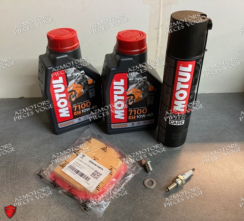KIT REVISION COMPLET VOGE 125 R MOTUL 7100 10W40 2L KIT RÉVISION FILTRE COMPLET VOGE 125 R + HUILE MOTUL 7100 10W40 origine VOGE -DISPO
