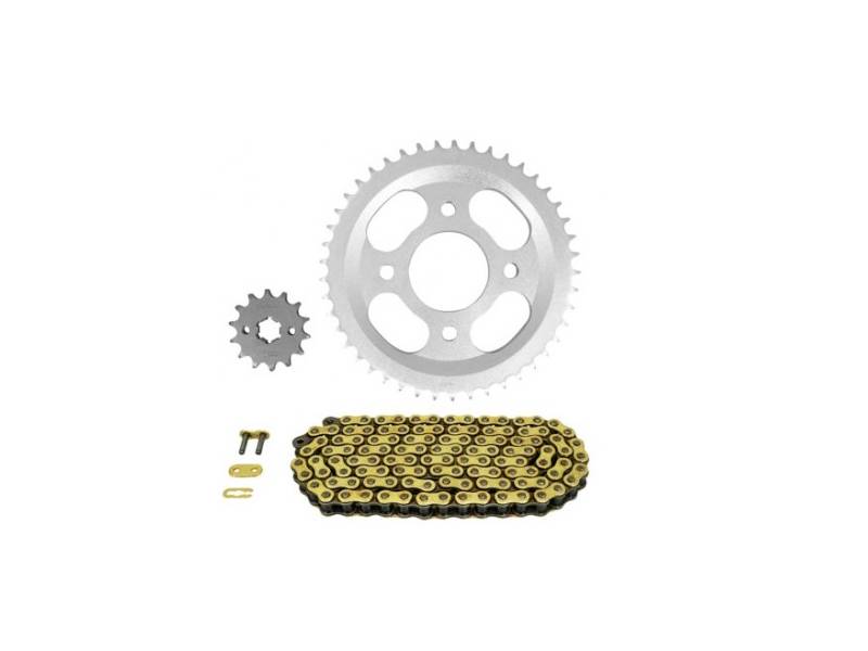 KIT CHAINE RKV 125 KIT CHAINE,COURONNE,PIGNON... origine KEEWAY 