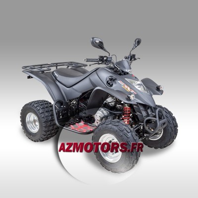 QUAD MAXXER 250 SE (4 TPS) NOIR MAT
Moteur : Monocylindre 249 cm3, 4T, refroiddissement liquide
Puissance maxi : 12,7 kW à 6500 tr/min
Couple max : 21,8 Nm à 5500 tr/min
Transmission : Automatique à variation continue, marche arrière, 2x4
Réservoir essence : 13 litres
Dimensions (L x l x h) : 1720 x 1035 x 1100 mm
Empattement : 1140 mm
Suspension avant : Amortisseurs hydrauliques réglables
Suspension arrière : Amortisseur hydraulique réglable
Freinage : Av : Disques Ar : Disque
Pneu AV / AR : Av : 21/7-10 Ar : 20/11-9
Poids à sec : 205 Kg
En sus 60 traitement transport
En sus Frais de traitement Immatriculation/carte Grise
Livraison sous 8/10 jours environs
Offert 2 ans dassistance 24/24h et 7/7j
Les véhicules KYMCO sont garantis 2 ans QUAD MAXXER 250 SE (4 TPS) NOIR MAT
