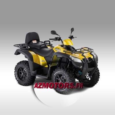 QUAD MXU 500i IRS DX (4 TPS) 4x4 (W+T) JAUNE
info
Moteur : Monocylindre 498,6 cm3, refroidissement liquide, injection, 4T
Puissance maxi : 14,80 kW à 5800 tr/min
Couple max : 38,20 Nm à 5800 tr/min
Transmission : Automatique à variation continue, marche arrière, rapport court
Transmission secondaire : 4x4, roues avant débrayables électriquement, blocage de différentiel avant.
Réservoir essence : 17 litres
Dimensions (L x l x h) : 2203 x 1223 x 1265 mm
Empattement : 1297 mm
Suspension avant : Amortisseurs hydrauliques réglables
Suspension arrière : Amortisseurs hydrauliques réglables
Freinage : Av : Disques Ar : Disque
Pneu AV / AR : Av : 26x8-14 Ar : 26x10-14
Poids : 359 Kg
En sus 60 traitement transport
En sus Frais de traitement Immatriculation/carte Grise
Livraison sous 8/10 jours environs
Offert 2 ans dassistance 24/24h et 7/7j
Les véhicules KYMCO sont garantis 2 ans QUAD MXU 500i IRS DX (4 TPS) 4x4 (W+T) JAUNE
