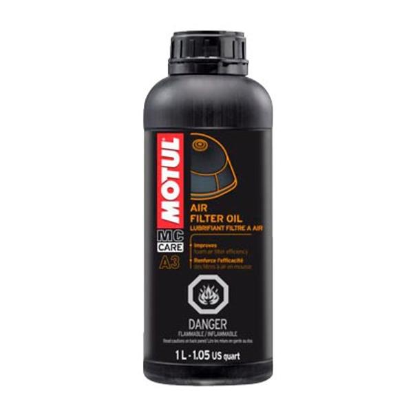 LUBRIFIANT DE COULEUR BLEUE MOTUL A3 AIR FILTER OIL (1L) 102987-LUBRIFIANT DE COULEUR BLEUE MOTUL A3 AIR FILTER OIL (1L) origine MOTUL 