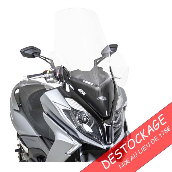 FIN DE SERIE - PARE BRISE HAUT DOWNTOWN 125/350 (+ 240 mm) KYMCO KA-01-0417-PARE BRISE HAUT DOWNTOWN 125/350 (+ 350 mm ) - DESTOCKAGE 140ttc au lieu de 175 origine KYMCO -DISPO