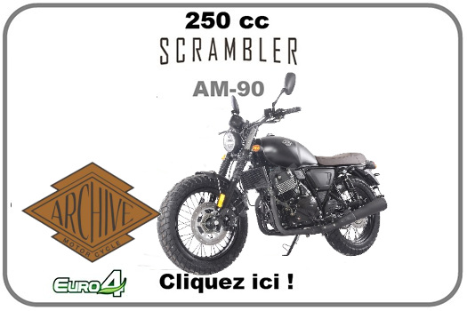 PIECE ARCHIVE SCRAMBLER 250cc AM-90 EURO4 PIECE ARCHIVE MOTORCYCLE SCRAMBLER AM-90 250cc EURO 4 origine ARCHIVE -DISPO