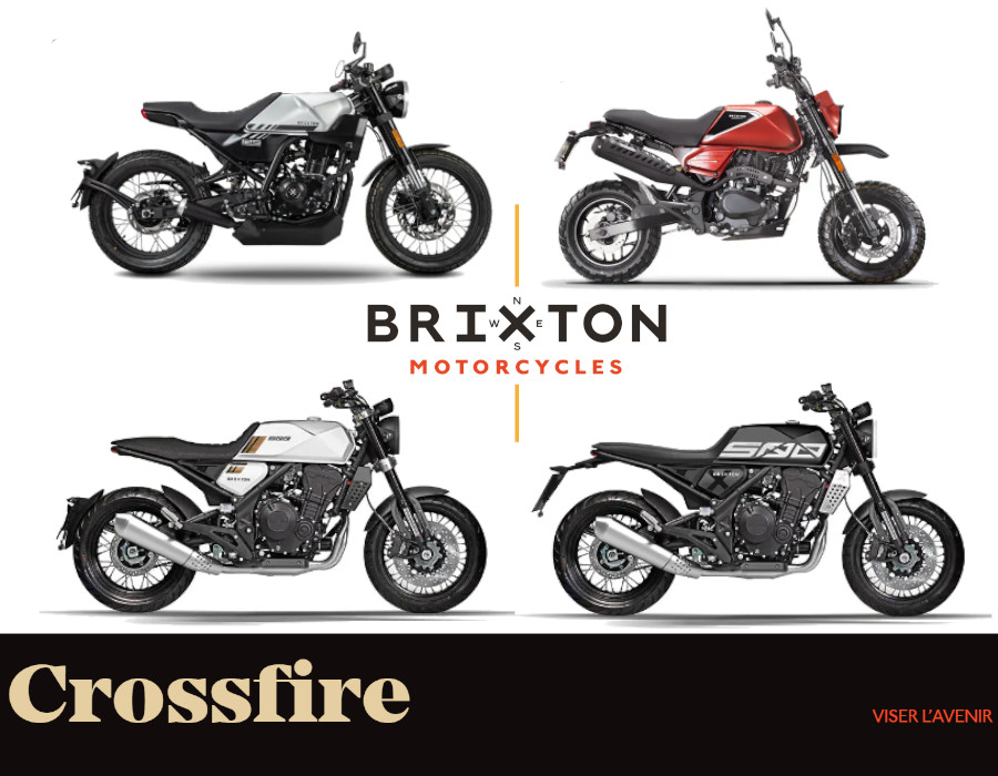Pièces motos CROSSFIRE BRIXTON Pièces détachées d'origine de réparation motos Brixton CROSSFIRE origine BRIXTON 