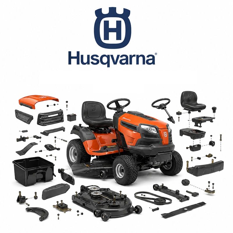 Pieces Détachées Tracteurs tondeuses Husqvarna schémas éclatés et catalogue de pièces détachées d’origine pour tracteurs tondeusesHusqvarna origine AZMOTORS 