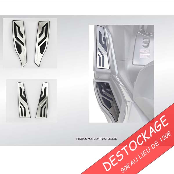 KA-01-0424-PLATINE REPOSE PIED FRONTAUX DOWNTOWN 125/350 (la paire) - DESTOCKAGE 90ttc au lieu de 120