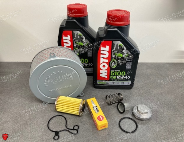 KIT HUILE MOTUL 5100 4T 10W-40 -(2L) DAYSTAR ET SON KIT ENTRETIEN MOTEUR daystar Kit Entretien Moteur avec Huile Motul 5100 4T 10W-40 (2L) - Performance et Protection Optimale origine DAELIM 