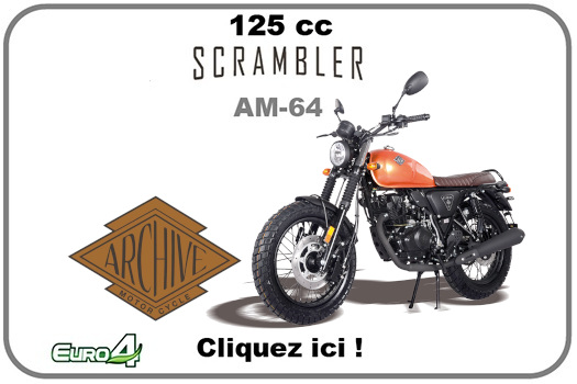 PIECE SCRAMBLER 125cc AM64 ARCHIVE EURO4 PIECE ARCHIVE MOTORCYCLE SCRAMBLER AM-64 125cc EURO 4 origine ARCHIVE -DISPO