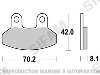 Plaquettes-Kyoto-SEMI METAL
Référence : S1994
 Freinage / Plaquettes
Kyoto - Plaquettes
Référence : S1994
Marque : Kyoto
Désignation : Plaquette Kyoto SEMI METAL origine AZMOTORS 