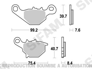 Plaquettes-Kyoto-SEMI METAL
Référence : S2009
 Freinage / Plaquettes
Kyoto - Plaquettes
Référence : S2009
Marque : Kyoto
Désignation : Plaquette Kyoto SEMI METAL origine AZMOTORS 