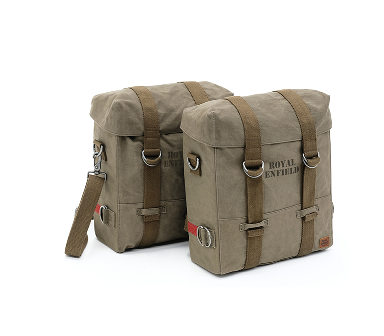 Classic 500 Sacoche Militaire Moto Supports Et Paire De Sacoches