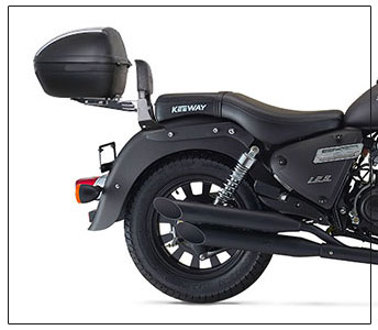 KIT TOP CASE AVEC SUPPORT & SISSY-BAR SUPERLIGHT KIT TOP CASE AVEC SUPPORT & SISSY-BAR  SUPERLIGHT KEEWAY origine KEEWAY -DISPO