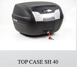 TOP CASE SH 40 (NOIR BRUT) KA-01-0308-TOP CASE SH 40 Litres (NOIR BRUT) origine KYMCO 