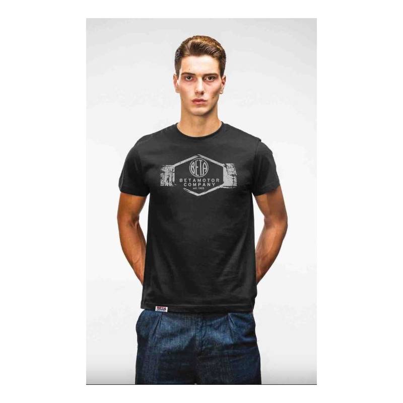 T-SHIRT HERITAGE COMPANY NOIR BETA T-SHIRT HERITAGE COMPANY NOIR BETA origine BETA 