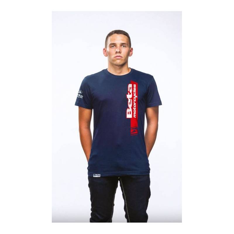 T-SHIRT BLUE RED STRIPE BETA T-SHIRT BLUE RED STRIPE BETA origine beta -DISPO