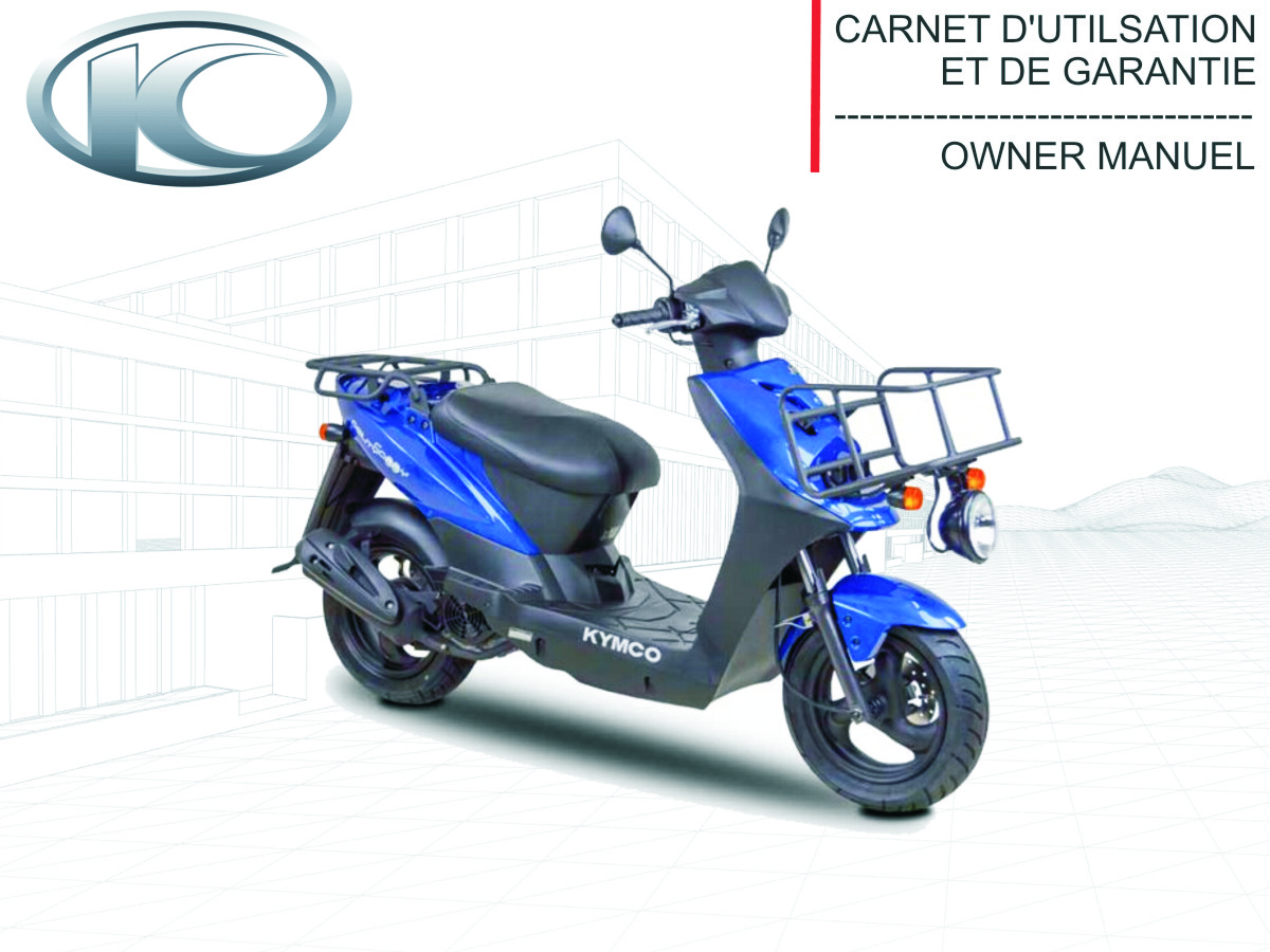 FR - MANUEL UTILISATEUR AGILITY CARRY 50/125 (derniere pieces dispo) KYMCO FR - MANUEL UTILISATEUR AGILITY CARRY 50/125 origine KYMCO -DISPO