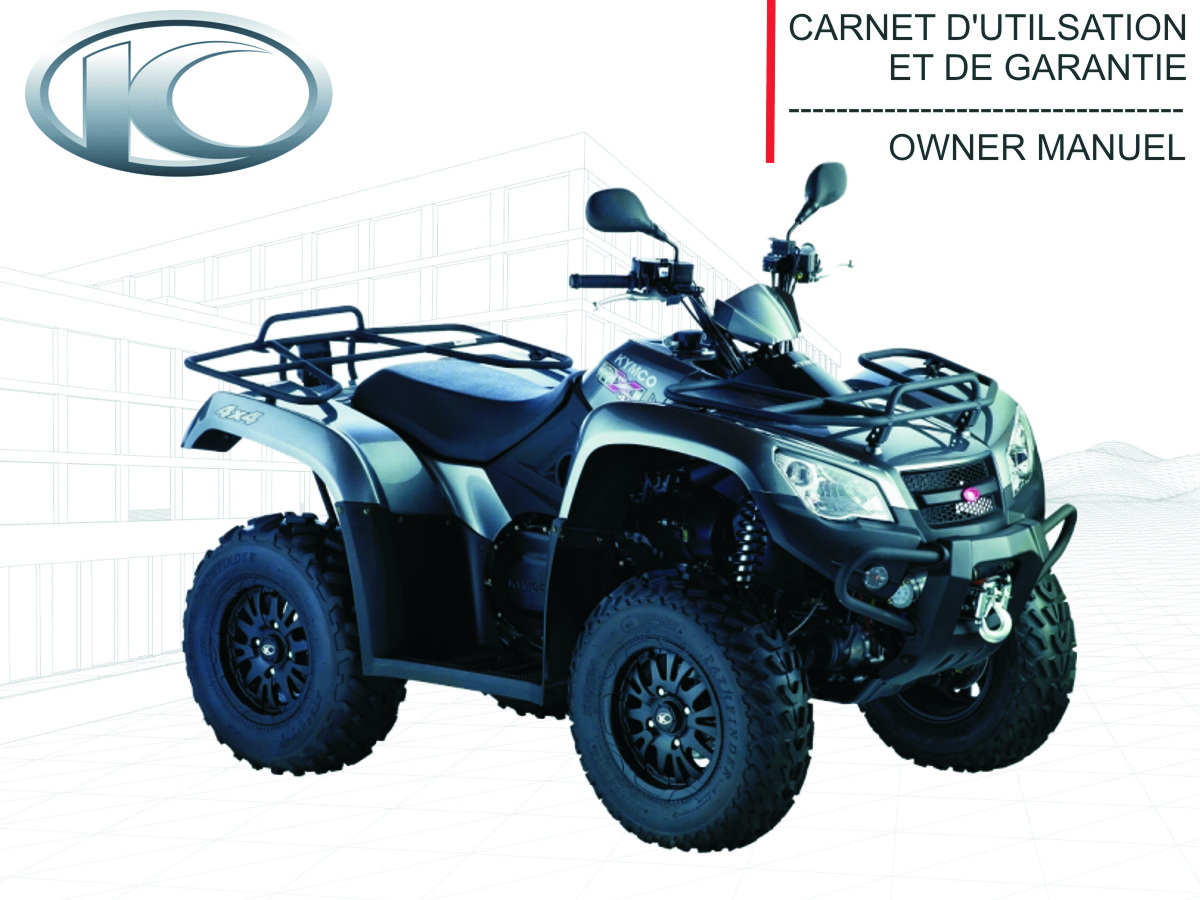 FR - MANUEL UTILISATEUR MXU 465(derniere pieces dispo) KYMCO FR - MANUEL UTILISATEUR MXU 465 EURO2 origine KYMCO -DISPO