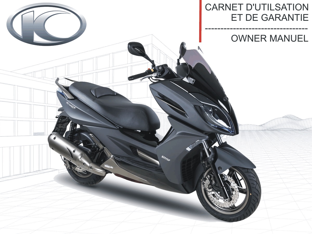 FR - MANUEL UTILISATEUR K-XCT 125i (derniere pieces dispo) KYMCO FR - MANUEL UTILISATEUR K-XCT 125i EURO3 origine KYMCO -DISPO