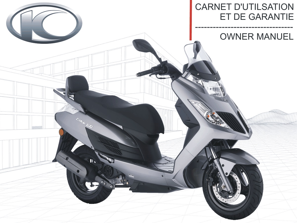 FR - MANUEL UTILISATEUR DINK 50/125 (derniere pieces dispo) KYMCO FR - MANUEL UTILISATEUR DINK 50/125 origine KYMCO -DISPO