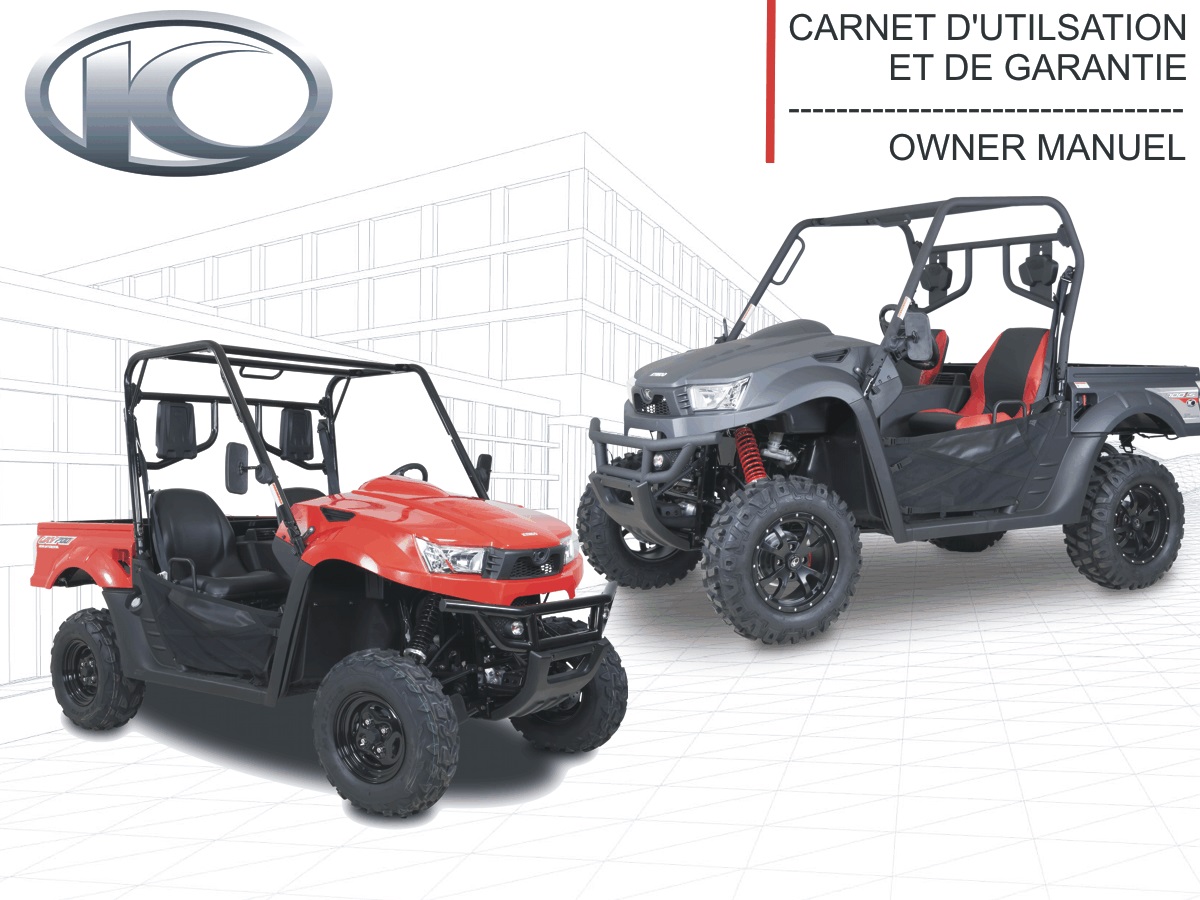 FR - MANUEL UTILISATEUR UXV 700i /700i SPORT E2 KYMCO FR - MANUEL UTILISATEUR UXV 700i /700i SPORT E2 origine KYMCO -DISPO