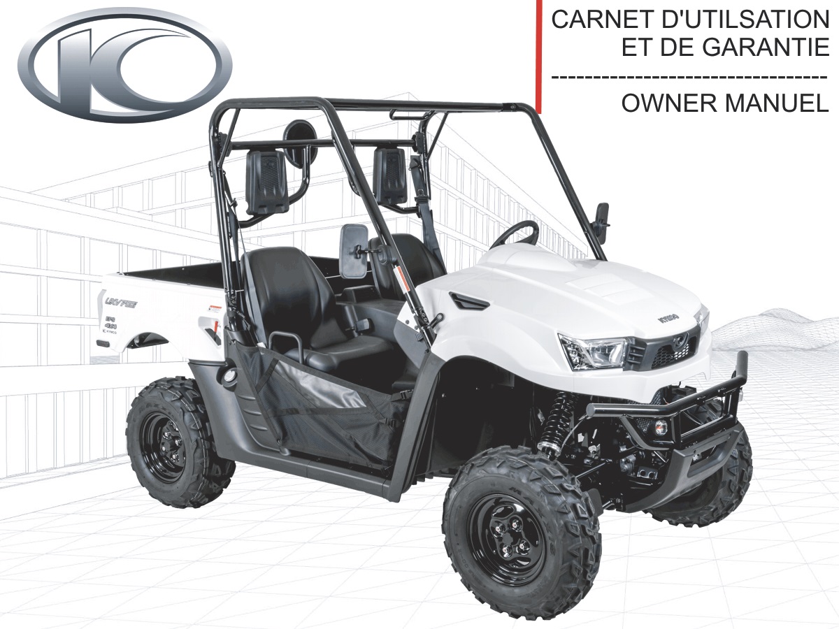 FR - MANUEL UTILISATEUR UXV 700i E4 KYMCO FR - MANUEL UTILISATEUR UXV 700i E4 KYMCO origine KYMCO -DISPO