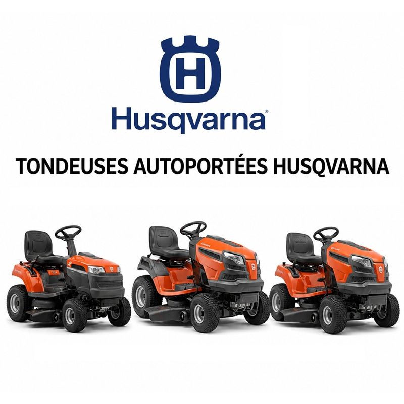 LES TRACTEURS TONDEUSES HUSQVARNA  origine AZMOTORS 