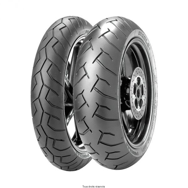 Train Pneus PIRELLI DIABLO- 1x 120/70 ZR 17 M/C (58W) TL
1x 160/60 ZR 17 M/C (69W) TL Train Pneus Pirelli Diablo - 1x 120/70 ZR 17 M/C (58W) TL
1x 160/60 ZR 17 M/C (69W) TL origine URIDE 