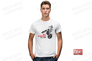 A03160060200 - T-SHIRTS PADDOCK TRIAL BLANC ( TAILLE S )