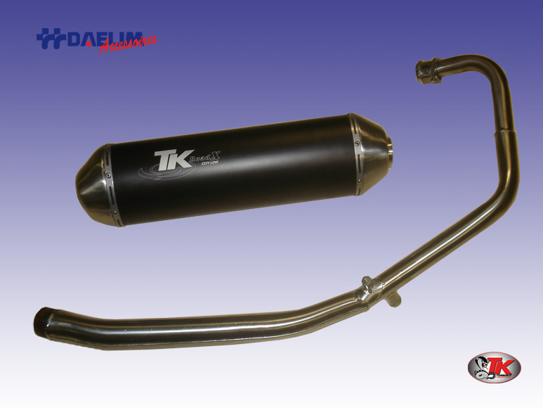 Echappement ROADWIN silencieux noir  V4T01-N-Echappement ROADWIN silencieux noir origine DAELIM 