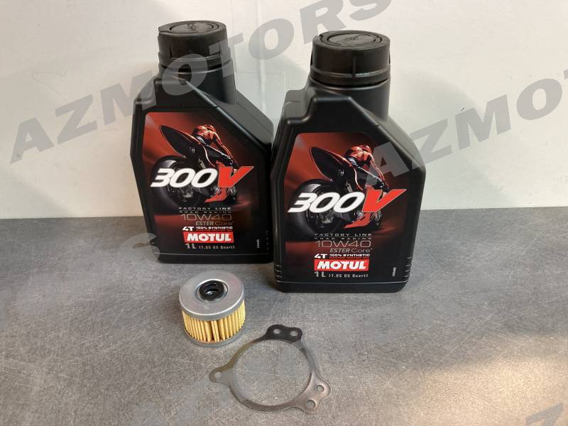 KIT VIDANGE MOTEUR VOGE 300 AC/DS/R/ACX/RALLY ET HUILE MOTUL 300V 4T 10W-40 - (2L)   origine  -DISPO