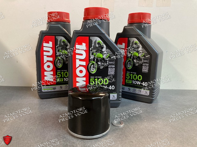 KIT VIDANGE MOTEUR VOGE 625 DSX ET HUILE MOTUL 5100 4T 10W-40 - (3L)  KIT VIDANGE HUILE MOTUL 3L VOGE 625 DSX origine VOGE -DISPO