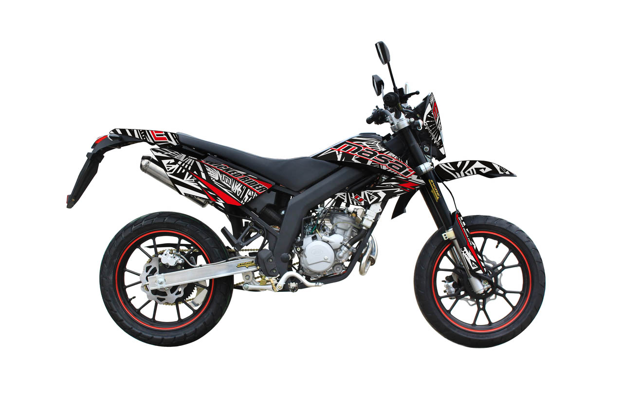 DECO MOTO 50CC MASAI WICKED RI MASAI MOTO kit deco WICKED RIDER - Masai 50 origine MASAI -DISPO