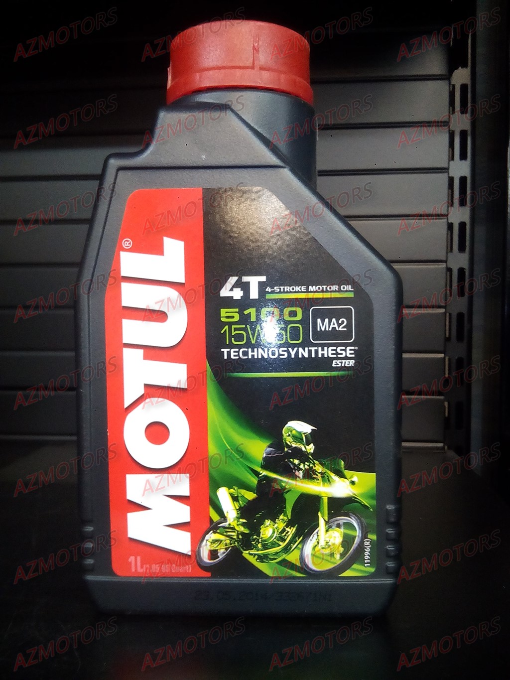 HUILE MOTEUR 4T MOTUL 5100 10W50 (1L) 5100 4T 10W50 1L
 origine MOTUL 