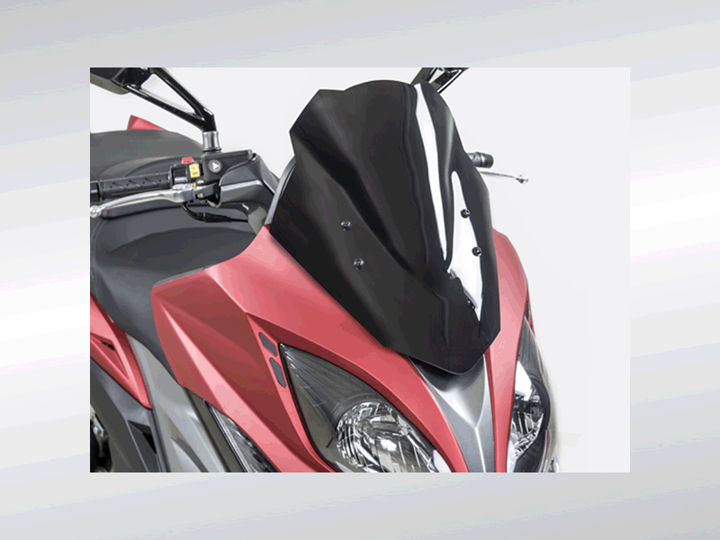 LIQUIDATION - PARE BRISE SPORT NOIR BRILLANT  X.CITING  400  KYMCO KA-01-0496-PARE BRISE SPORT NOIR BRILLANT X.CITING 400 origine KYMCO -DISPO