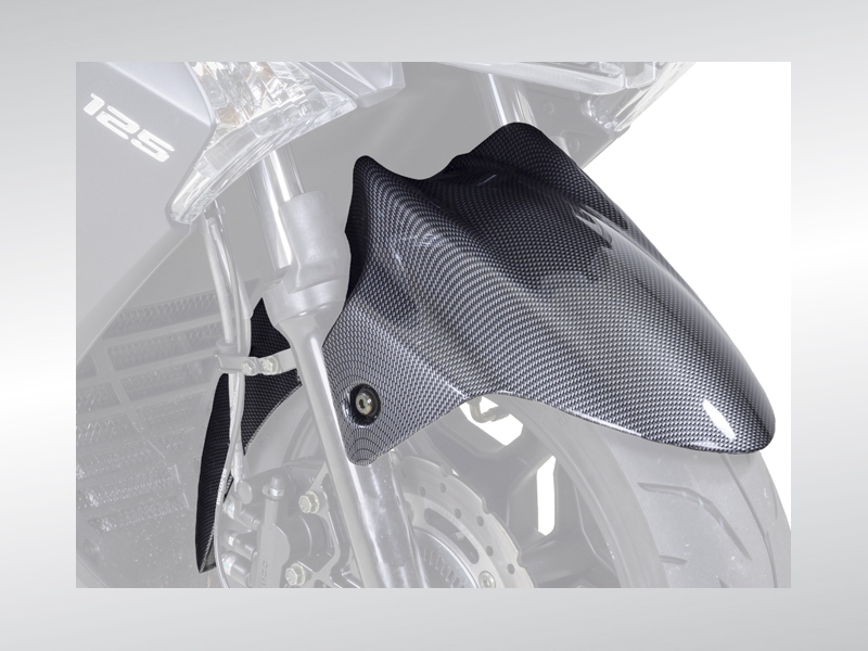 GARDE BOUE AVANT CARBONE KYMCO KA-01-0247-GARDE BOUE AVANT CARBONE DINK STREET origine KYMCO -DISPO