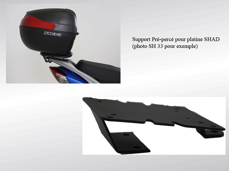 SUPPORT TOP CASE AGILITY CITY 16 + KYMCO KA-01-0358-SUPPORT TOP CASE AGILITY CITY 16 + origine KYMCO -DISPO