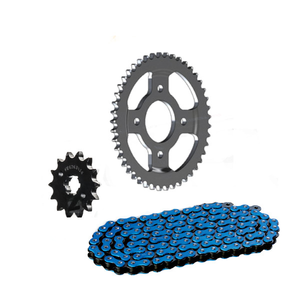 KIT CHAINE CHAINE BLEU (ADAPTABLE) 125 ASTOR ORCAL (ULTRA.RENFORCEE) KIT CHAINE BLEU (ADAPTABLE) 125 ASTOR ORCAL (ULTRA.RENFORCEE)
avec Attache Rapide. origine ORCAL 